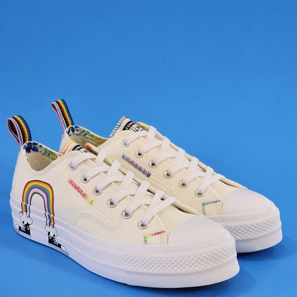 Converse Other - Converse CTAS Low Ox Pride Unisex Platform Sneakers A02264C NWT